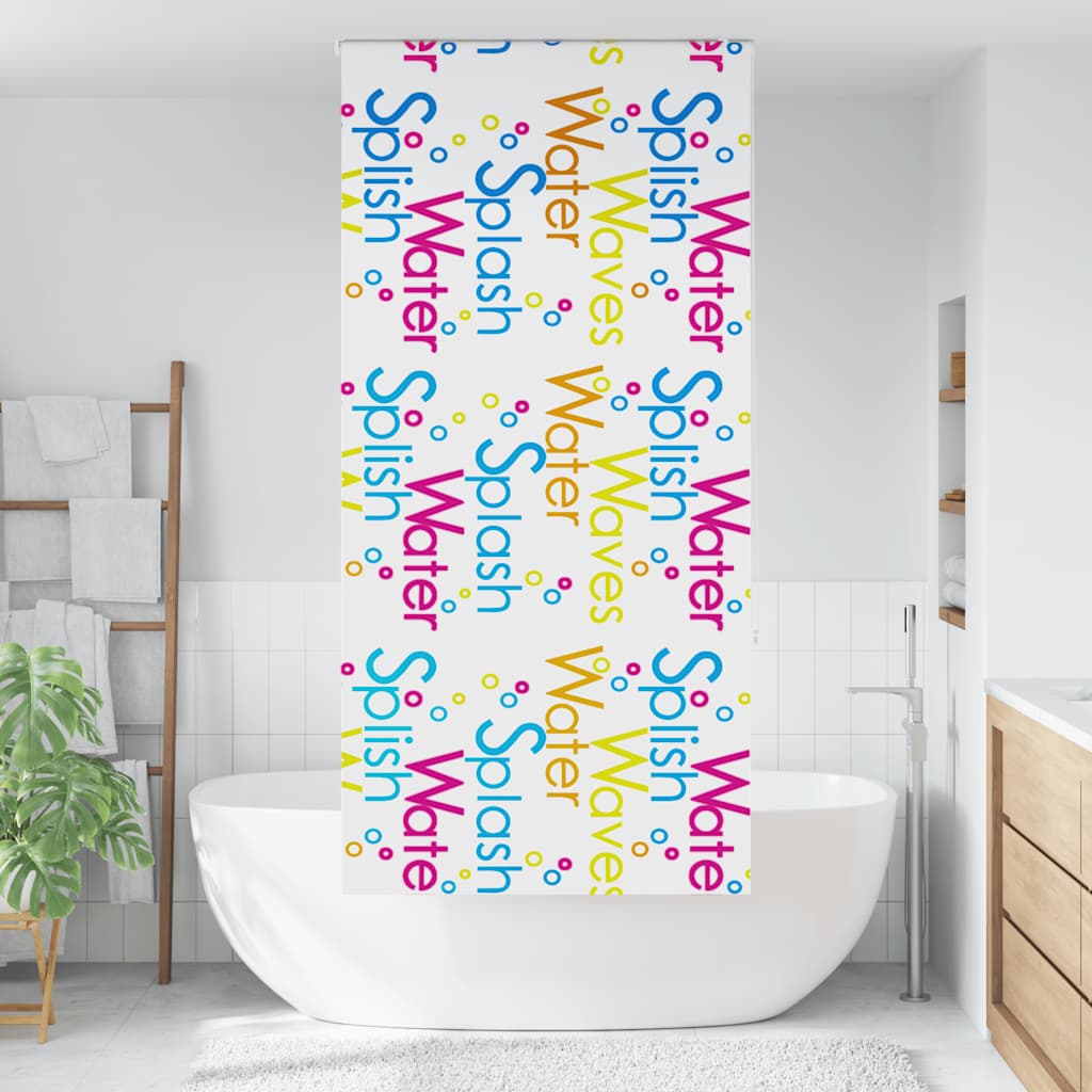 Vidaxl doucherolgordijn 110x240 cm stofbreedte 106 cm