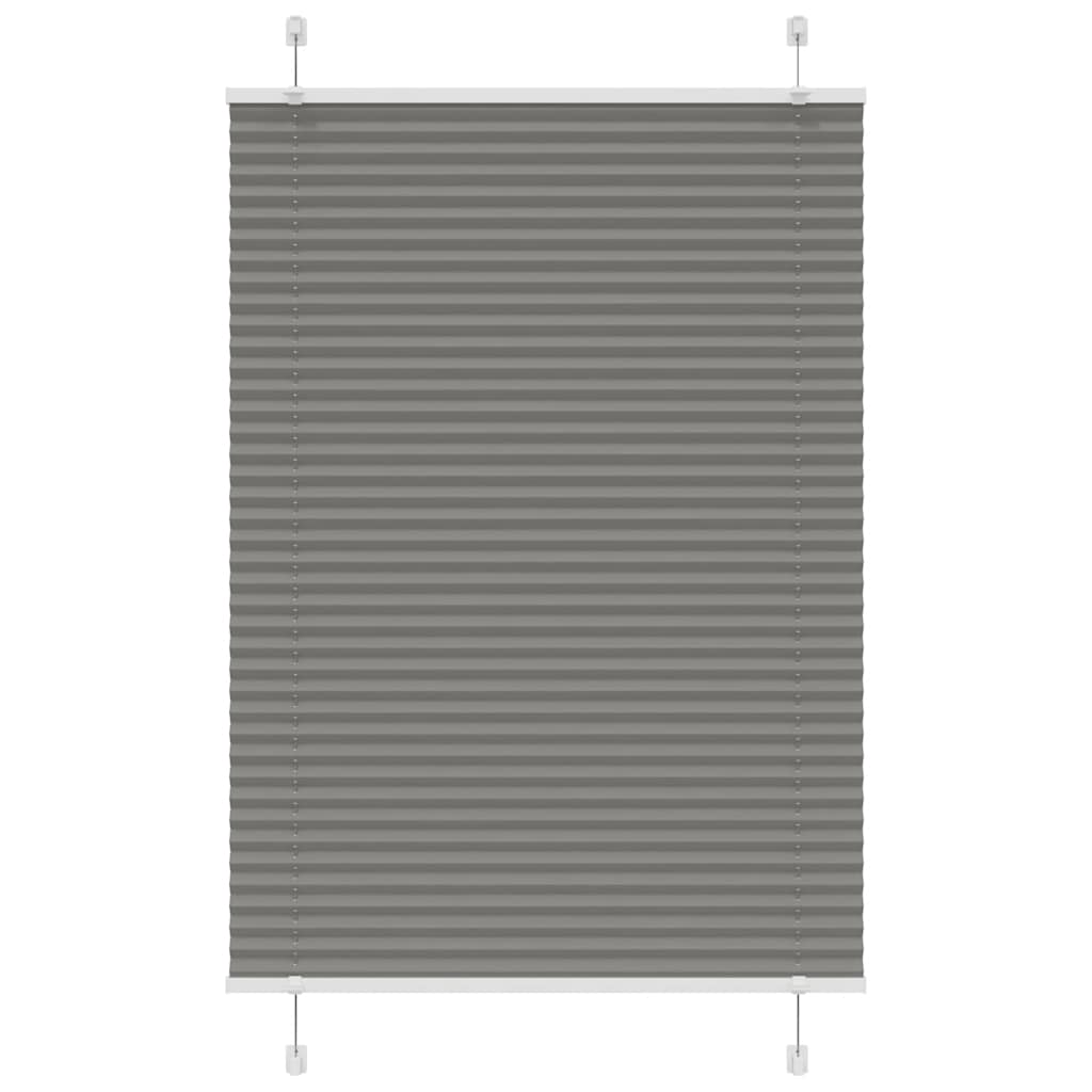 Vidaxx plisseret rullegardin 85x100 cm stofbredde 84,4 cm antracit