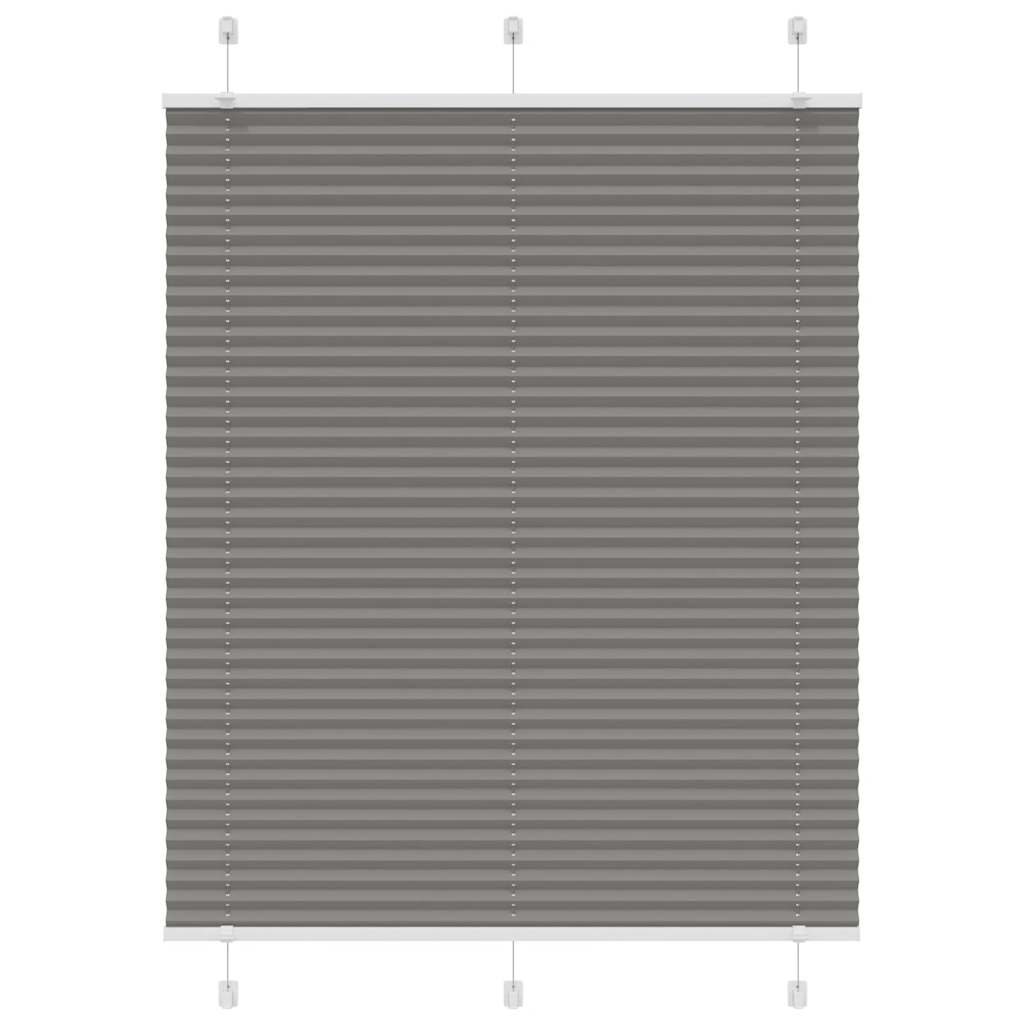 Vidaxx plisseret rullegardin 105x100 cm stofbredde 104,4 cm antracit