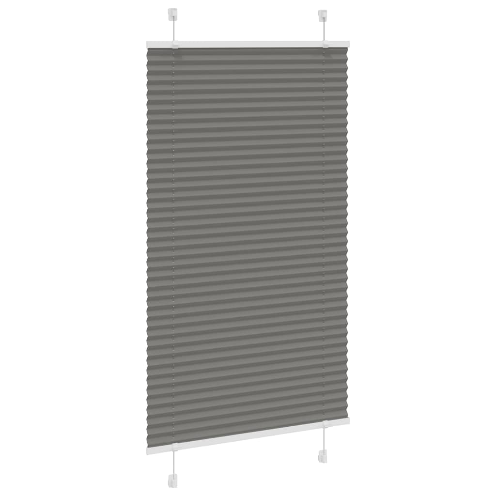 Vidaxx plisseret rullegardin 75x150 cm stofbredde 74,4 cm antracit