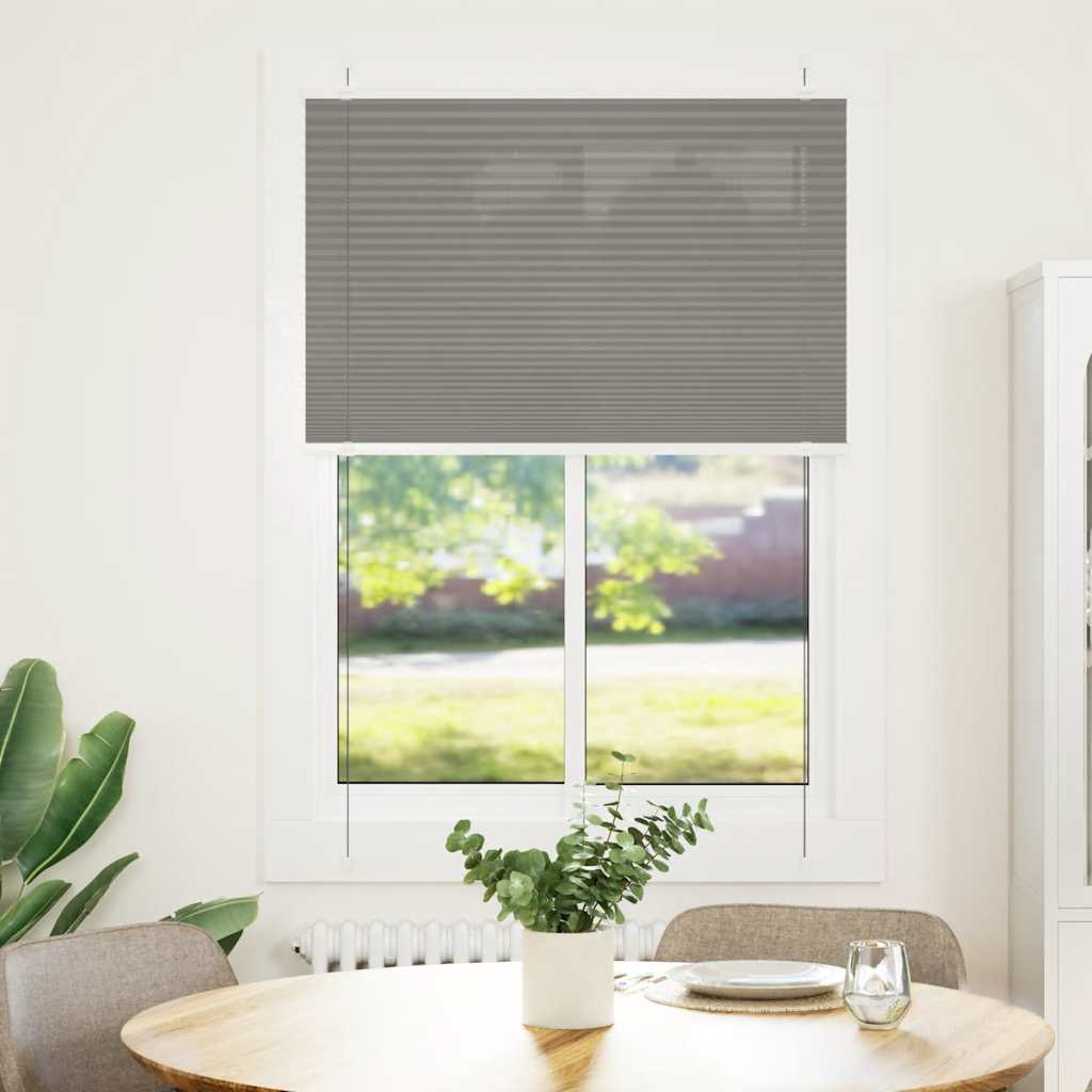 Vidaxx plisseret rullegardin 85x150 cm stofbredde 84,4 cm antracit