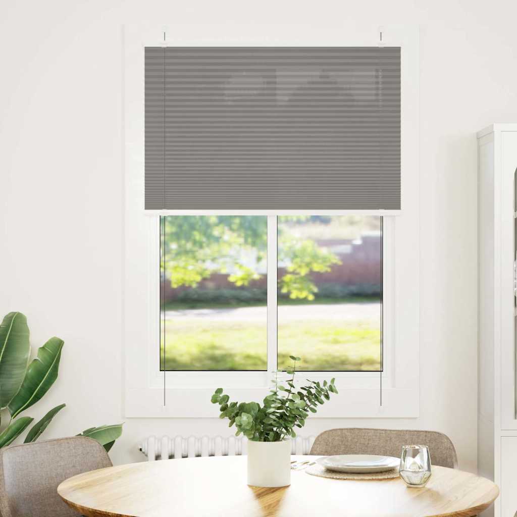 Vidaxl plissé rolgordijn 100x150 cm stofbreedte 99,4 cm antraciet