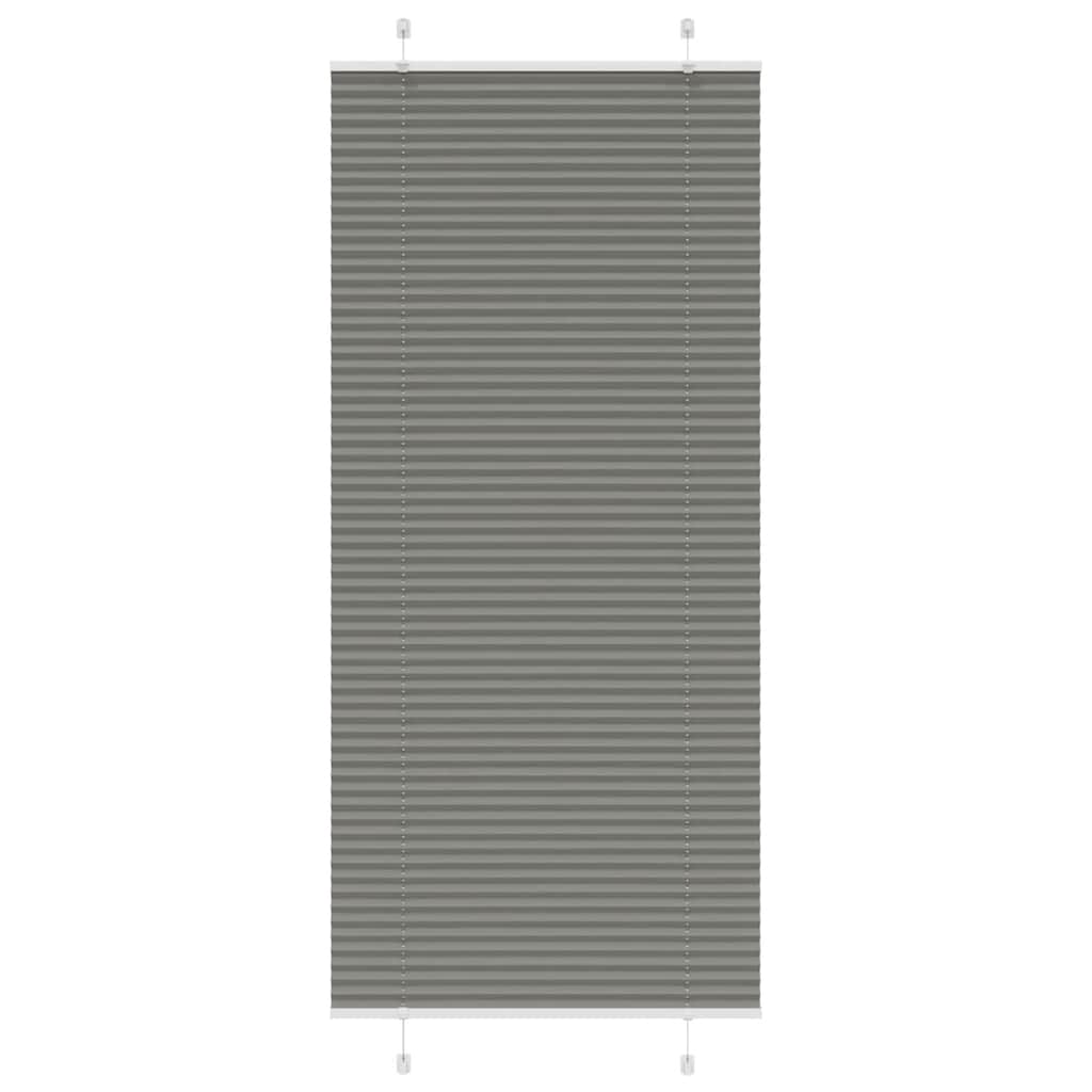 Vidaxl plissé rolgordijn 95x200 cm stofbreedte 94,4 cm antraciet