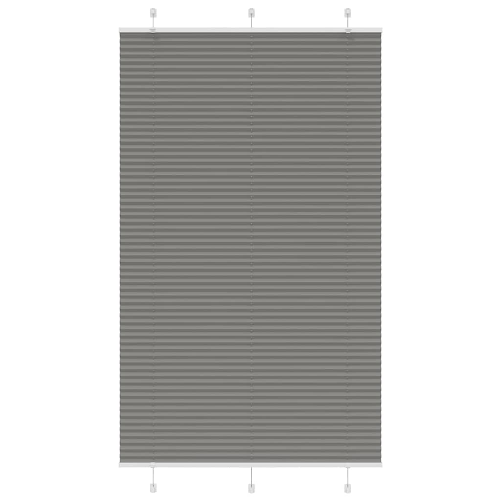 Vidaxl plissé rolgordijn 115x200 cm stofbreedte 114,4 cm antraciet