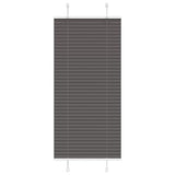Vidaxl plissé rolgordijn 60x100 cm stofbreedte 59,4 cm polyester zwart
