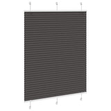 Vidaxl plissé rolgordijn 110x100cm stofbreedte 109,4cm polyester zwart