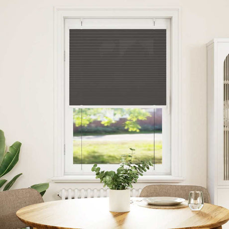 Vidaxl plissé rolgordijn 80x150 cm stofbreedte 79,4 cm polyester zwart