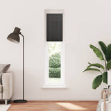Vidaxl plissé rolgordijn 50x200 cm stofbreedte 49,4 cm polyester zwart