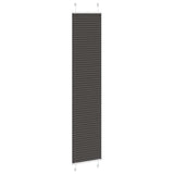 Vidaxl plissé rolgordijn 50x200 cm stofbreedte 49,4 cm polyester zwart