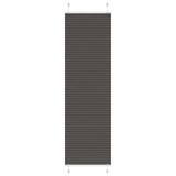 Vidaxl plissé rolgordijn 65x200 cm stofbreedte 64,4 cm polyester zwart
