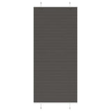 Vidaxl plissé rolgordijn 100x200 cm stofbreedte 99,4cm polyester zwart