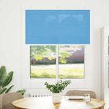 Vidaxl plissé rolgordijn 110x100cm stofbreedte 109,4cm polyester blauw