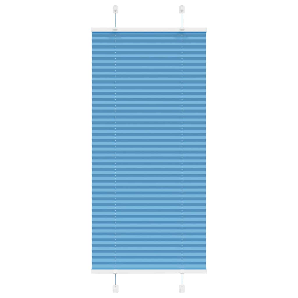 Vidaxl plissé rolgordijn 65x150 cm stofbreedte 64,4 cm polyester blauw