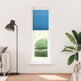 Vidaxl plissé rolgordijn 65x200 cm stofbreedte 64,4 cm polyester blauw