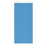 Vidaxl plissé rolgordijn 85x200 cm stofbreedte 84,4 cm polyester blauw