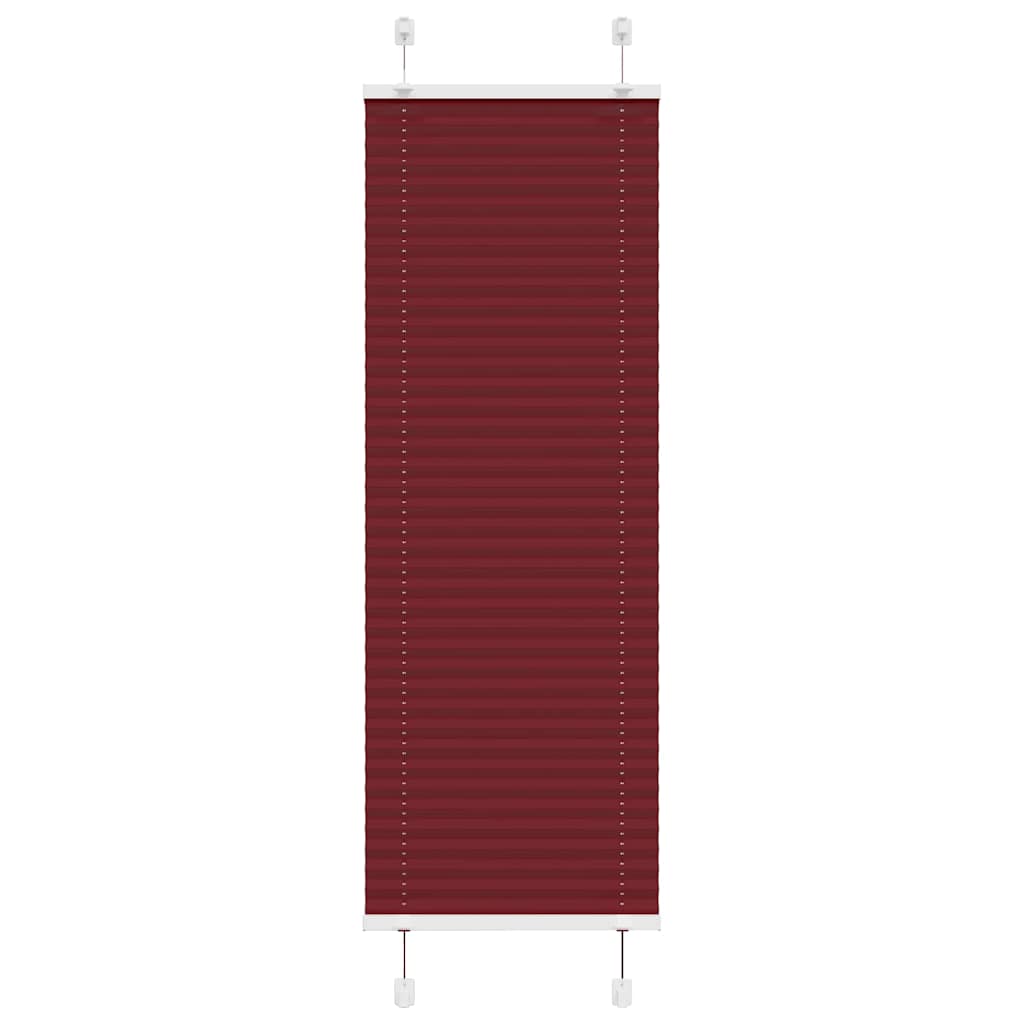 Vidaxl plissé rolgordijn 40x100 cm stofbreedte 39,4 cm bordeauxrood
