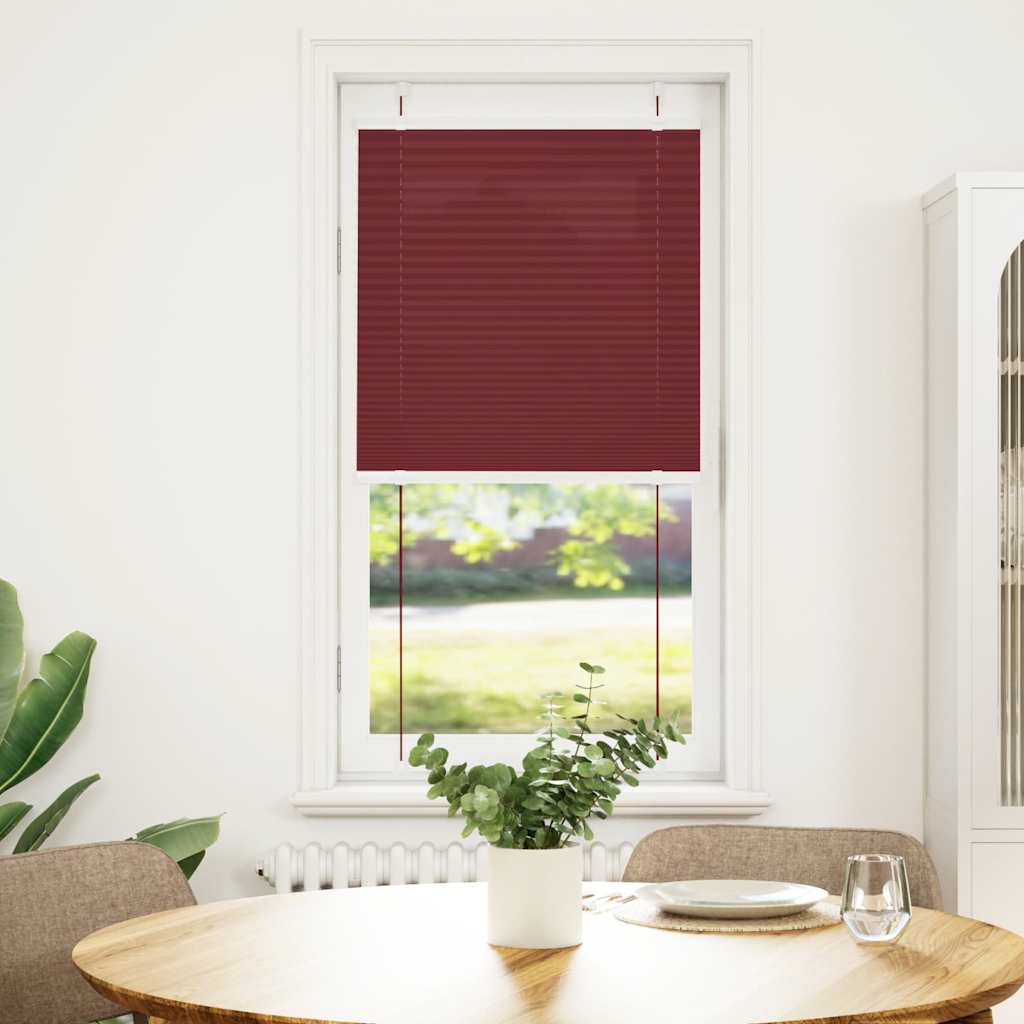 Vidaxl plissé rolgordijn 55x100 cm stofbreedte 54,4 cm bordeauxrood