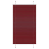 Vidaxl plissé rolgordijn 80x100 cm stofbreedte 79,4 cm bordeauxrood