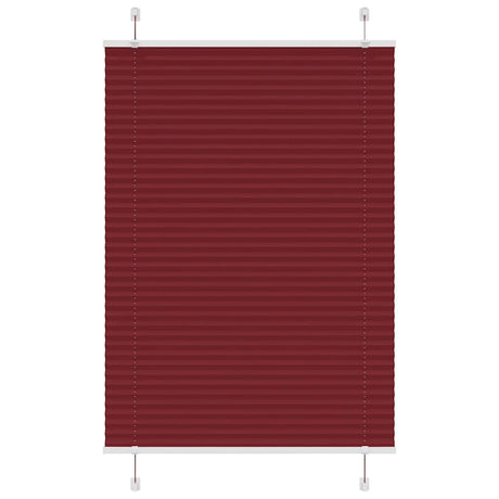 Vidaxl plissé rolgordijn 90x100 cm stofbreedte 89,4 cm bordeauxrood