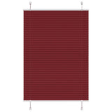 Vidaxl plissé rolgordijn 95x100 cm stofbreedte 94,4 cm bordeauxrood