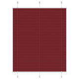 Vidaxl plissé rolgordijn 105x100cm stofbreedte 104,4cm bordeauxrood
