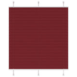 Vidaxl plissé rolgordijn 115x100cm stofbreedte 114,4cm bordeauxrood