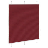 Vidaxl plissé rolgordijn 115x100cm stofbreedte 114,4cm bordeauxrood