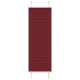 Vidaxl plissé rolgordijn 50x150 cm stofbreedte 49,4 cm bordeauxrood