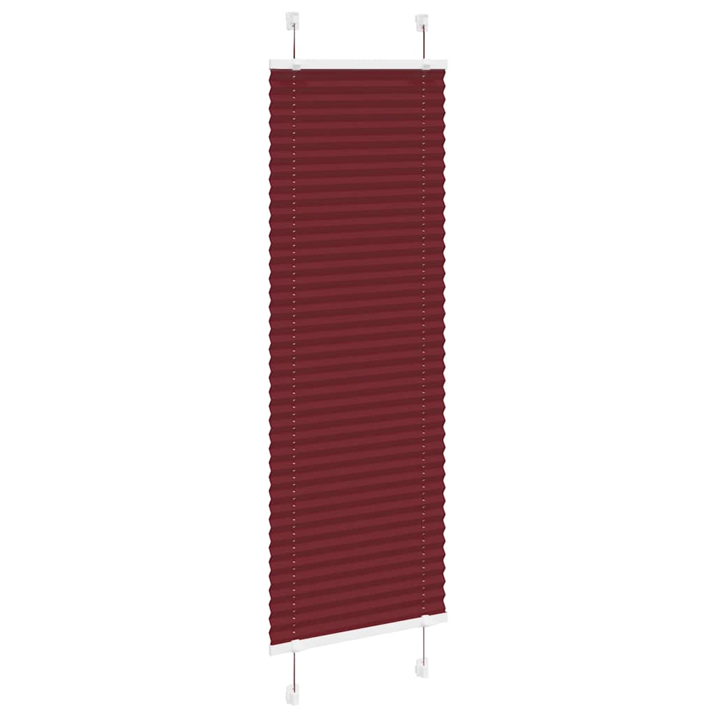 Vidaxl plissé rolgordijn 50x150 cm stofbreedte 49,4 cm bordeauxrood