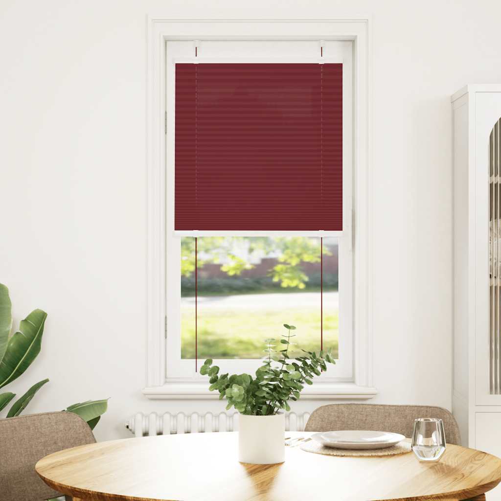 Vidaxl plissé rolgordijn 55x150 cm stofbreedte 54,4 cm bordeauxrood