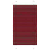 Vidaxl plissé rolgordijn 75x150 cm stofbreedte 74,4 cm bordeauxrood