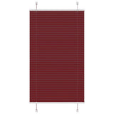 Vidaxl plissé rolgordijn 80x150 cm stofbreedte 79,4 cm bordeauxrood