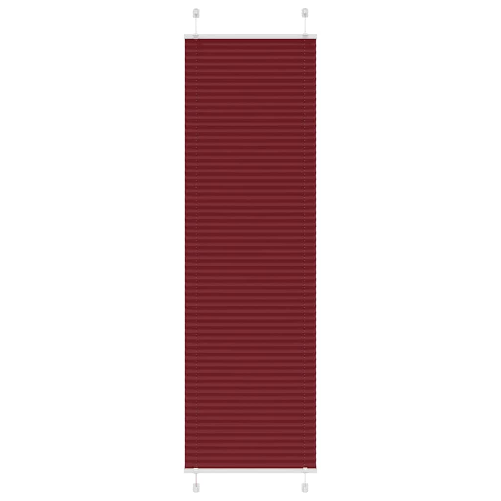 Vidaxl plissé rolgordijn 60x200 cm stofbreedte 59,4 cm bordeauxrood