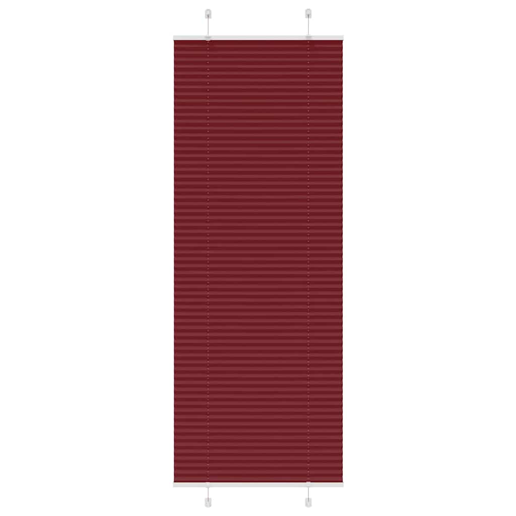 Vidaxl plissé rolgordijn 70x200 cm stofbreedte 69,4 cm bordeauxrood