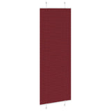 Vidaxl plissé rolgordijn 70x200 cm stofbreedte 69,4 cm bordeauxrood