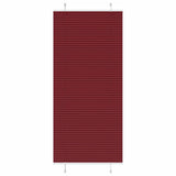 Vidaxl plissé rolgordijn 85x200 cm stofbreedte 84,4 cm bordeauxrood