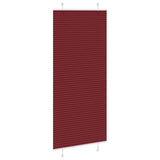 Vidaxl plissé rolgordijn 85x200 cm stofbreedte 84,4 cm bordeauxrood