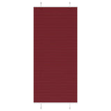 Vidaxl plissé rolgordijn 90x200 cm stofbreedte 89,4 cm bordeauxrood