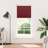 Vidaxl plissé rolgordijn 90x200 cm stofbreedte 89,4 cm bordeauxrood