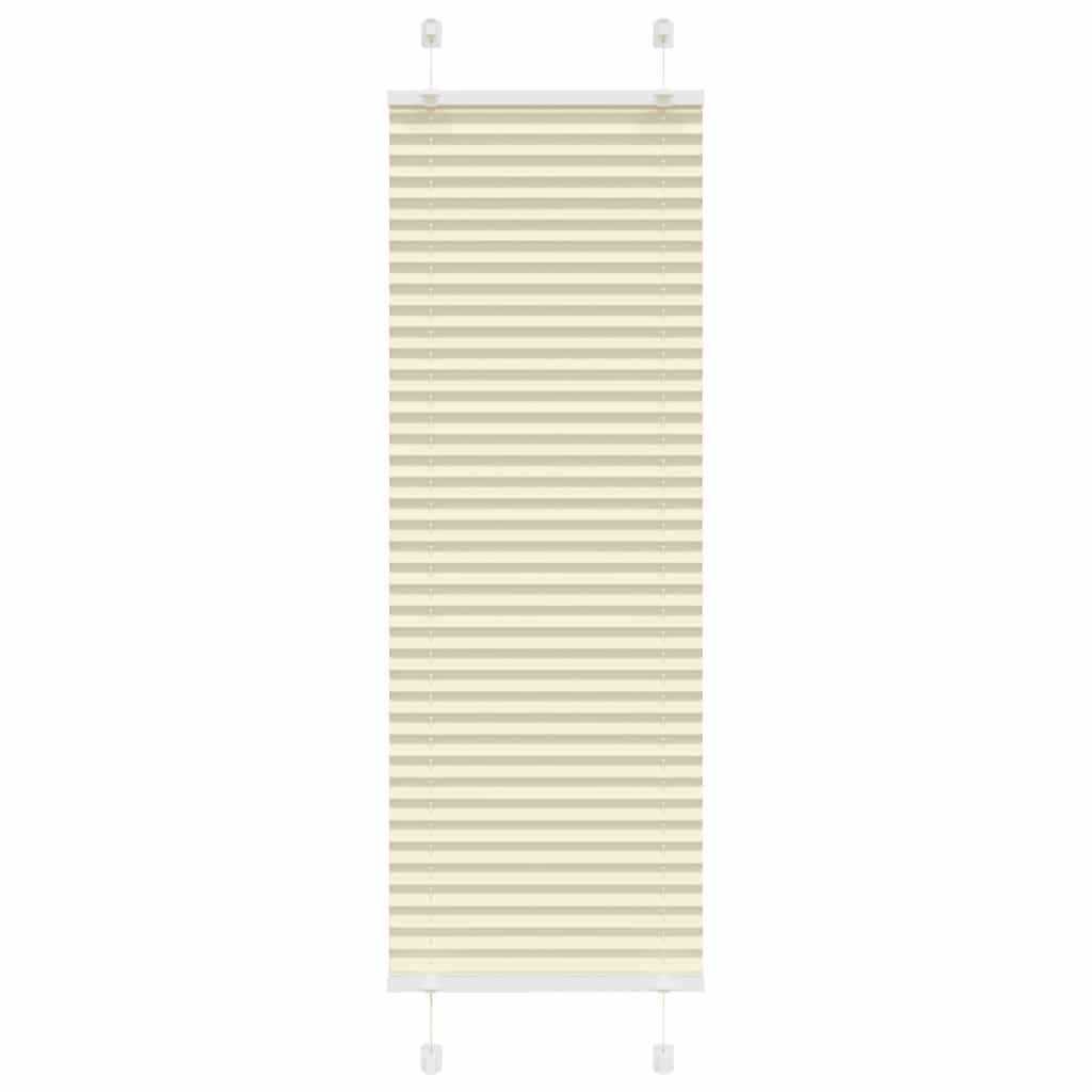 Vidaxl plissé rolgordijn 45x100 cm stofbreedte 44,4 cm polyester crème
