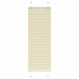 Vidaxl plissé rolgordijn 45x100 cm stofbreedte 44,4 cm polyester crème