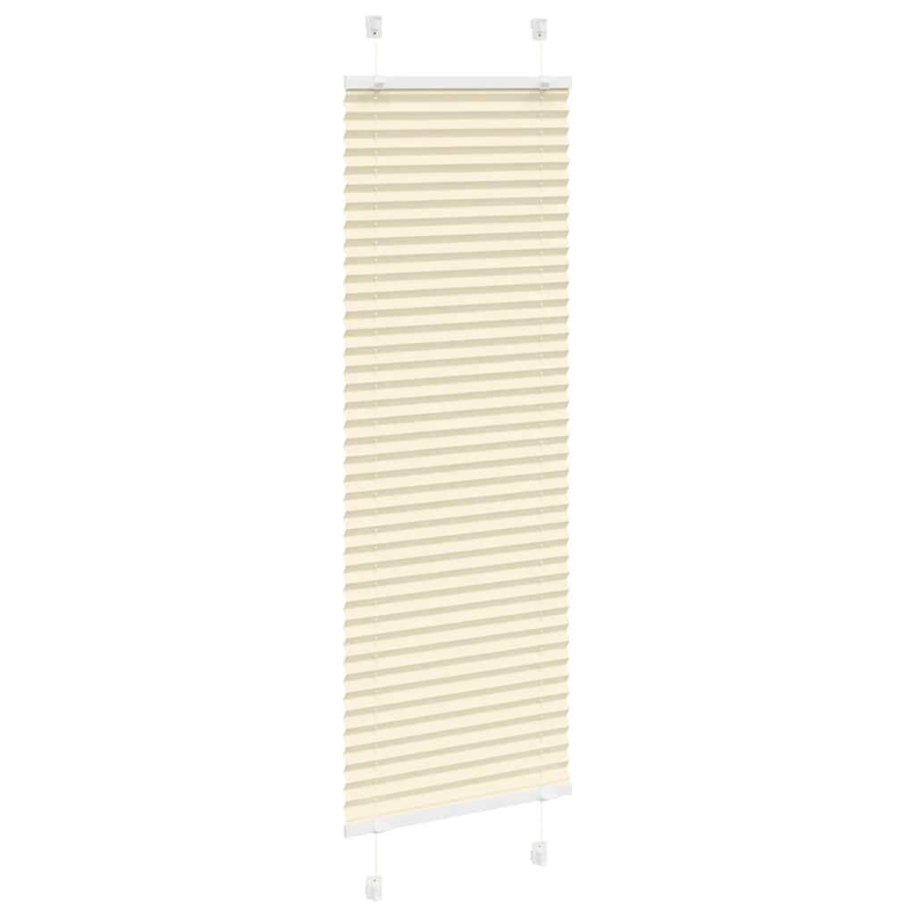 Vidaxl plissé rolgordijn 45x100 cm stofbreedte 44,4 cm polyester crème