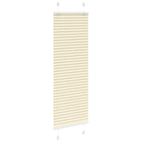 Vidaxl plissé rolgordijn 45x100 cm stofbreedte 44,4 cm polyester crème