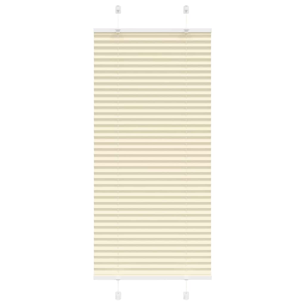 Vidaxl plissé rolgordijn 60x100 cm stofbreedte 59,4 cm polyester crème