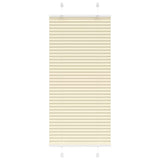 Vidaxl plissé rolgordijn 60x100 cm stofbreedte 59,4 cm polyester crème