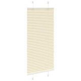 Vidaxl plissé rolgordijn 60x100 cm stofbreedte 59,4 cm polyester crème