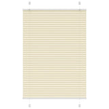 Vidaxl plissé rolgordijn 90x100 cm stofbreedte 89,4 cm polyester crème