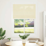 Vidaxl plissé rolgordijn 90x100 cm stofbreedte 89,4 cm polyester crème