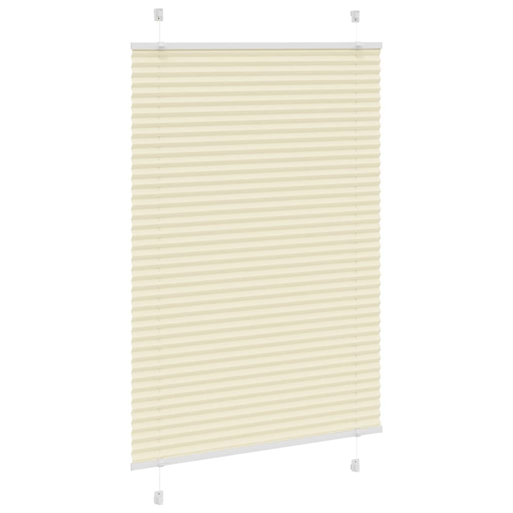 Vidaxl plissé rolgordijn 90x100 cm stofbreedte 89,4 cm polyester crème