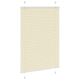 Vidaxl plissé rolgordijn 90x100 cm stofbreedte 89,4 cm polyester crème